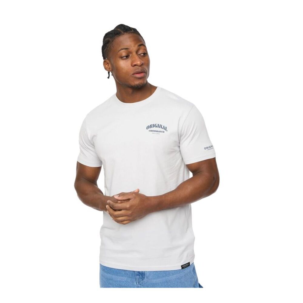 Crosshatch Mens Labstock T-Shirt / Blue